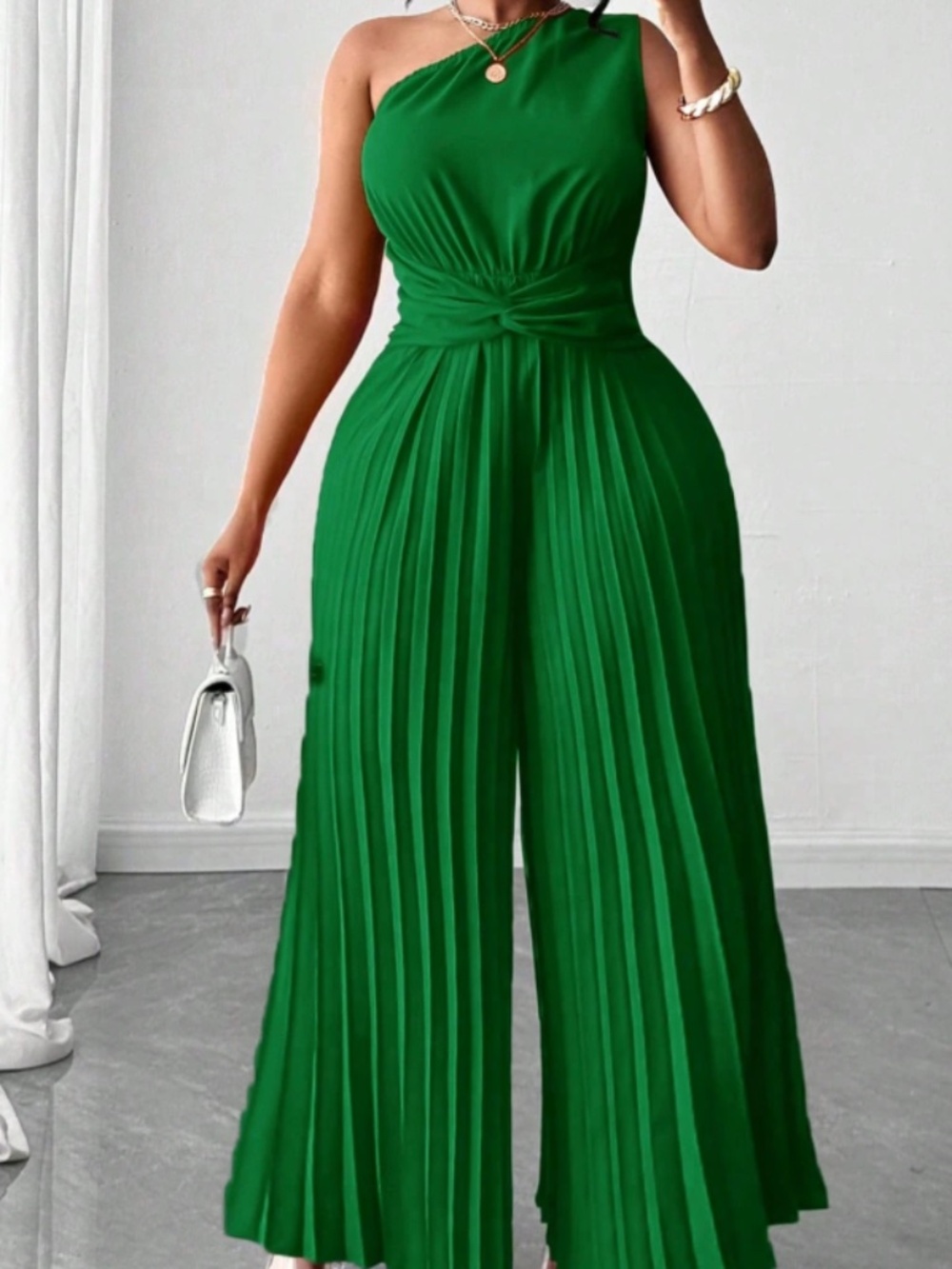 Asymmetrical One Shoulder Jumpsuit